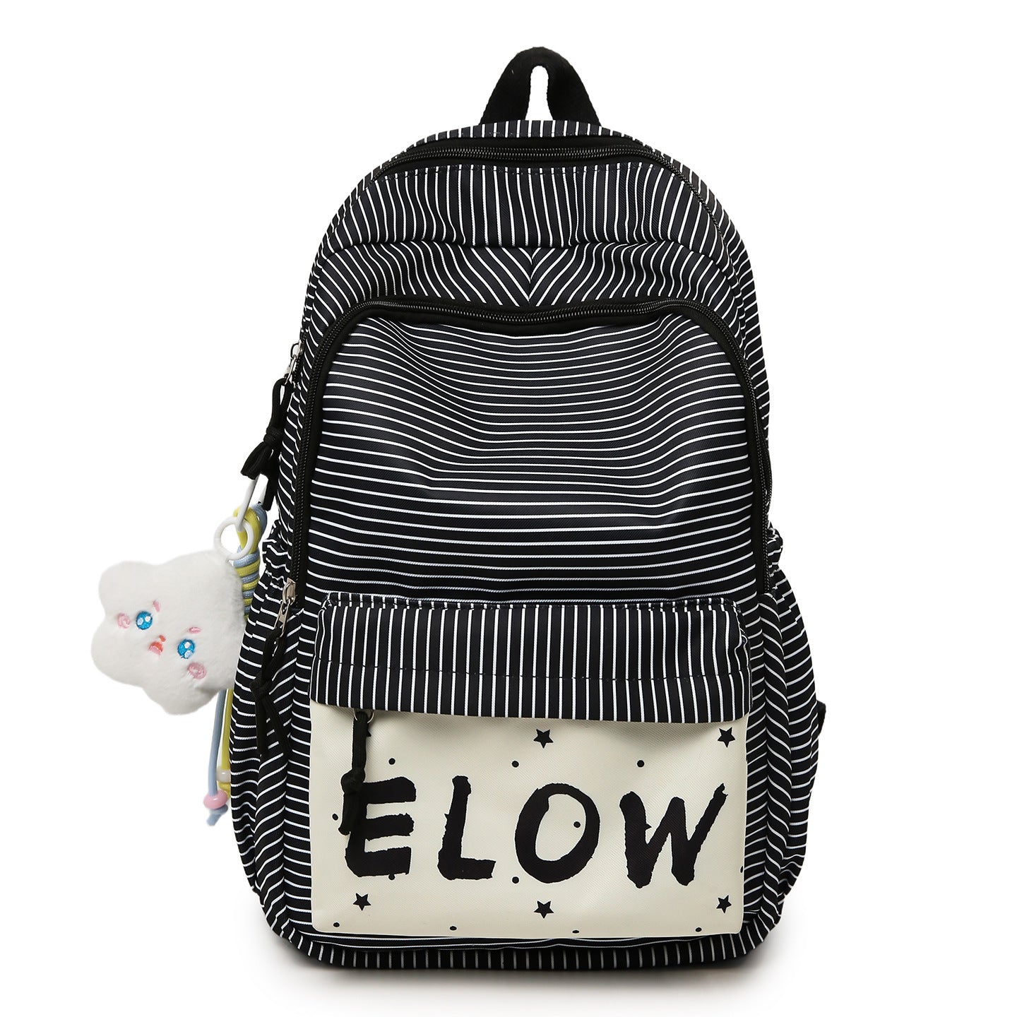 Verspielt gestreifter Rucksack