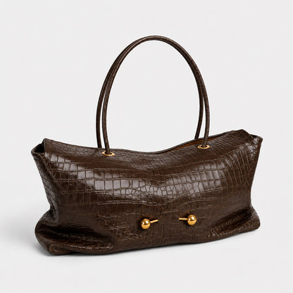 Krokodilhaut-Handtasche