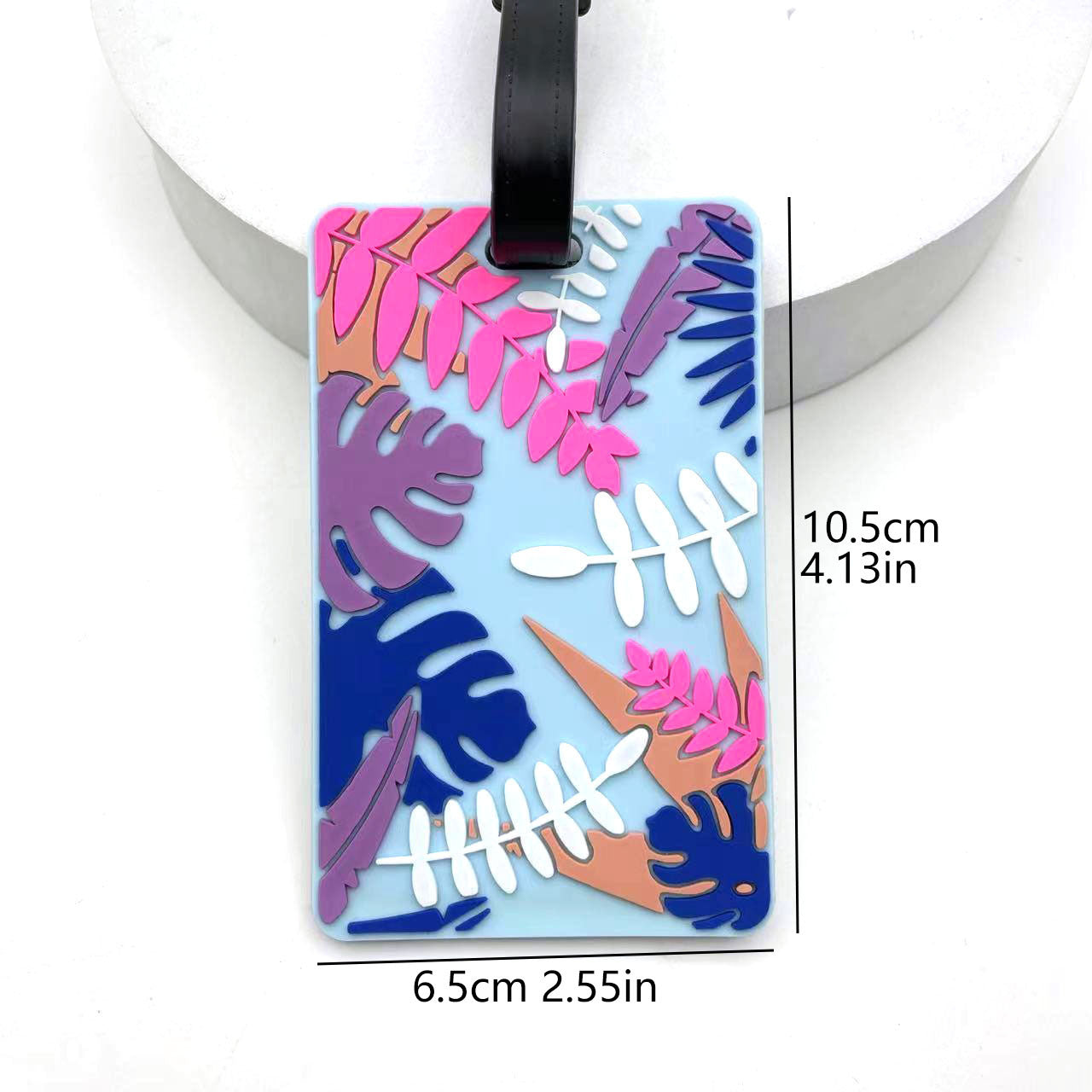 Silicone tropisches Blatt Gepäckanhänger mit geprägt geschichteten Design Brehn