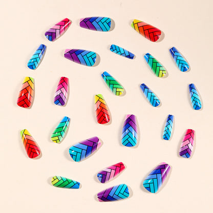 Bunt Geflochtenes Nagelkunstset Brehn