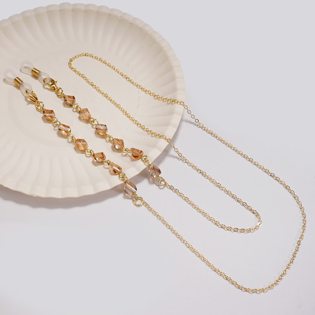 Elegante Perlen Brillen Kette Brehn