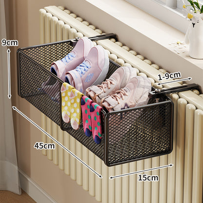 Radiator-Montierter Netz-Trocknungskorb für Schuhe und Socken