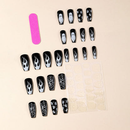 Halloween-Themen Acryl-Nagelset Brehn