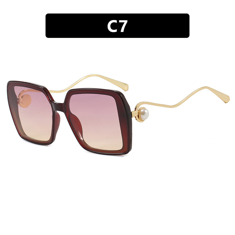 Damen modische quadratische Brille mit elegantem Metallrahmen und einzigartigen Akzenten Brehn