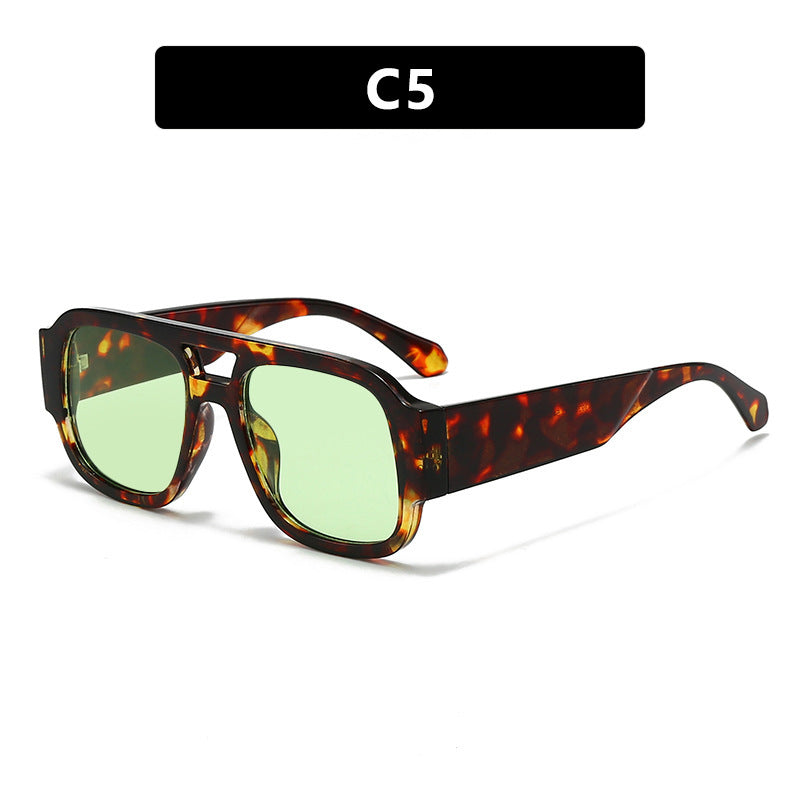 Damen moderne Sonnenbrille im eleganten Rechteckdesign Brehn