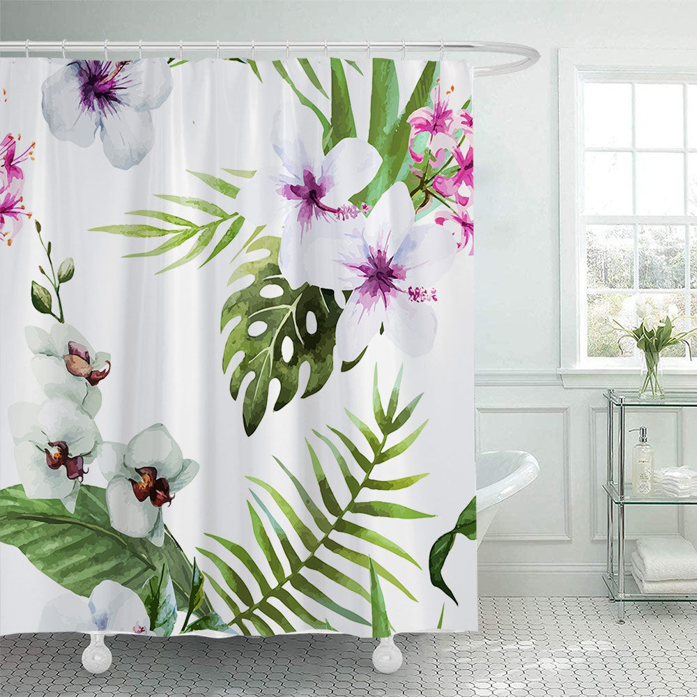 Botanische Illustration Duschvorhang Brehn