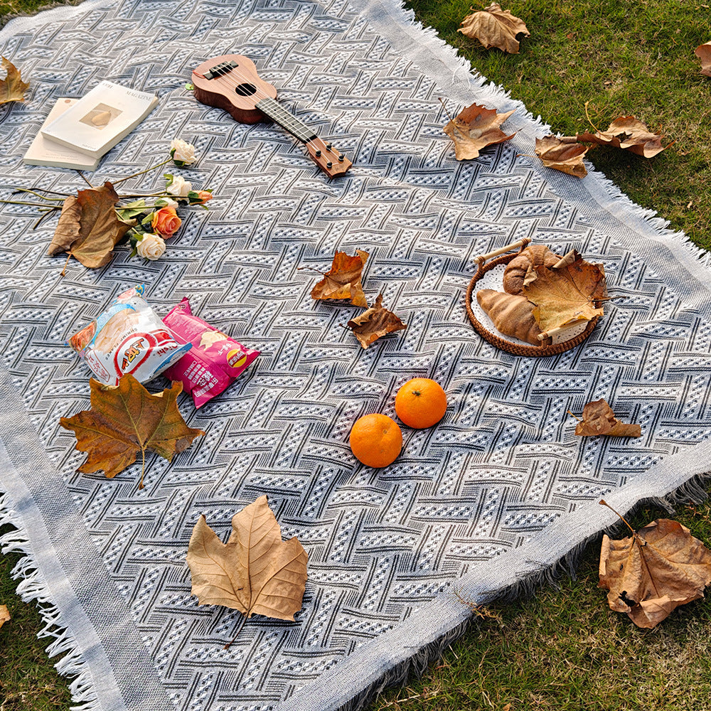 Gemütliche Outdoor-Picknickdecke
