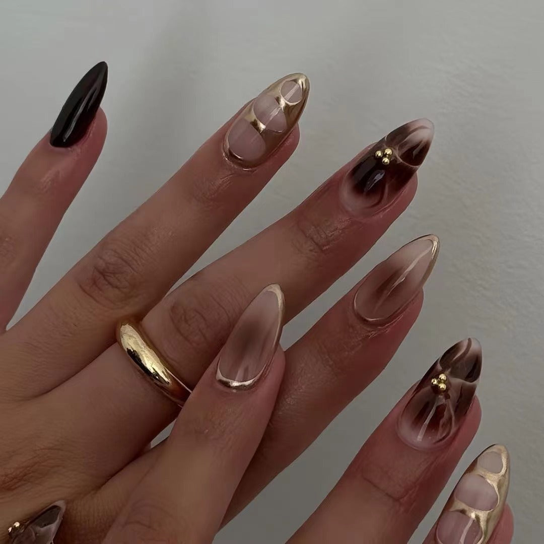 Elegante Spitz Press-On Nagelverlängerungen Brehn