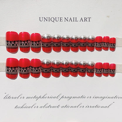 Dekoratives Press-On Nail Art Set