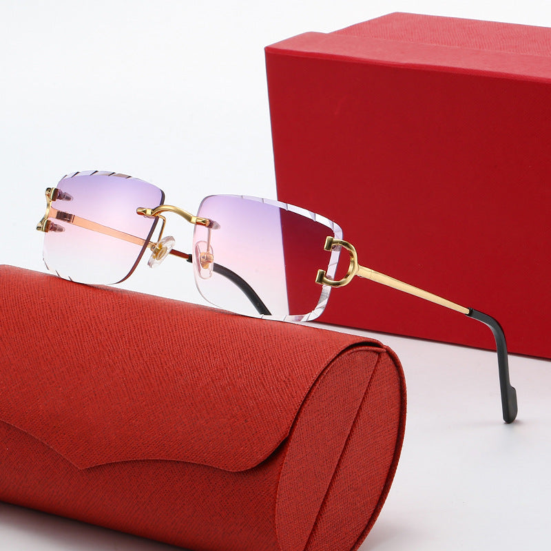 Damen elegante Halbrahmen Korrektionsbrille Brehn