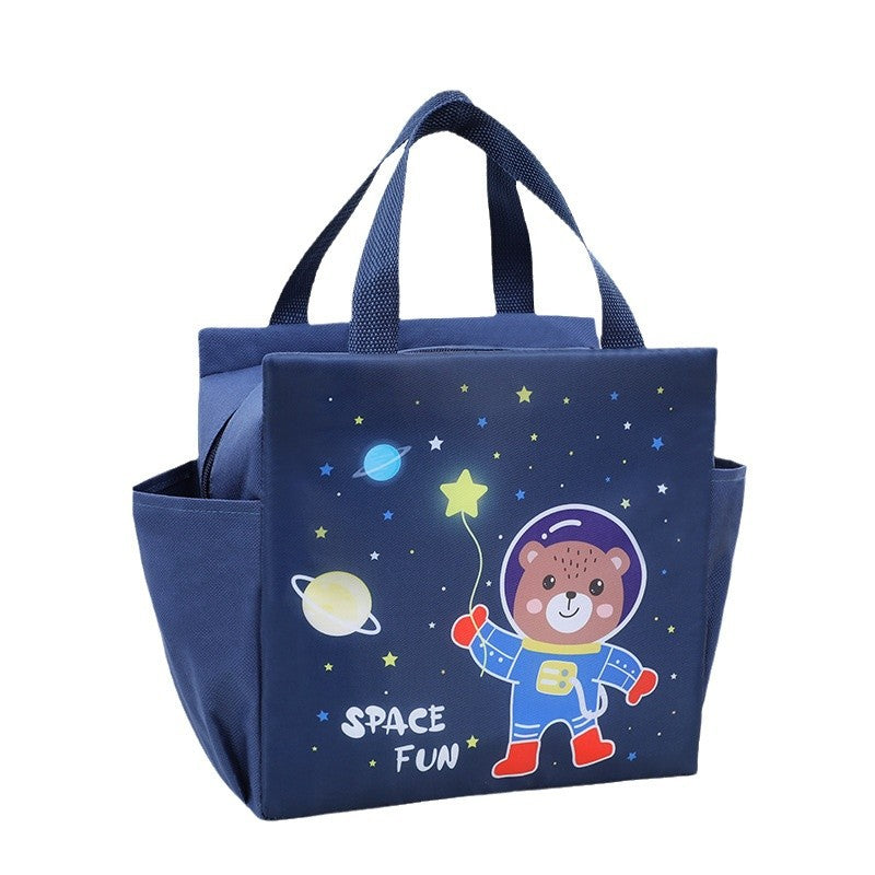 Spaßige und verspielte isolierte Lunch-Tasche