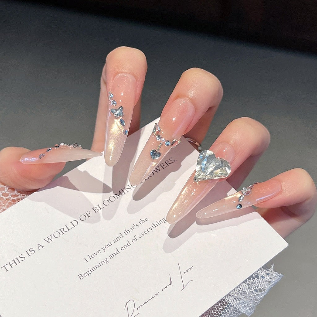 Glamourös Dekorativer Press-On Nagelset Brehn