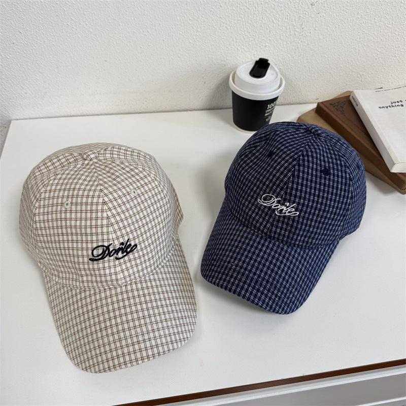 Herren Freizeit kariertes Baseballcap Brehn