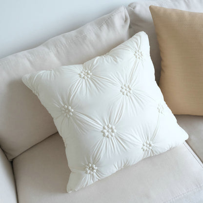 Plüsch Blumen Design Kissen