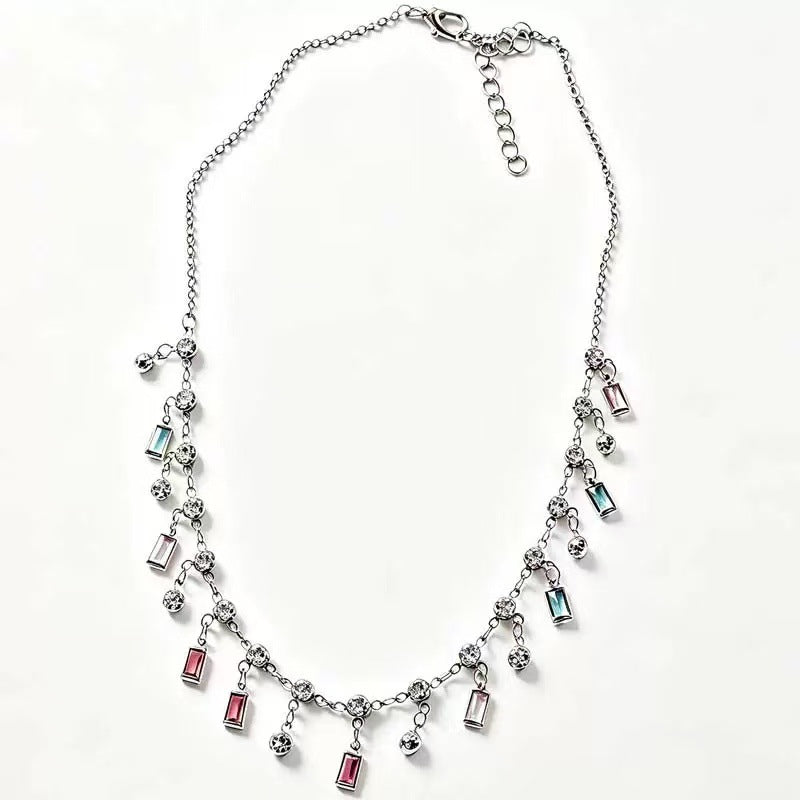 Bunte Charm Statement Halskette Brehn