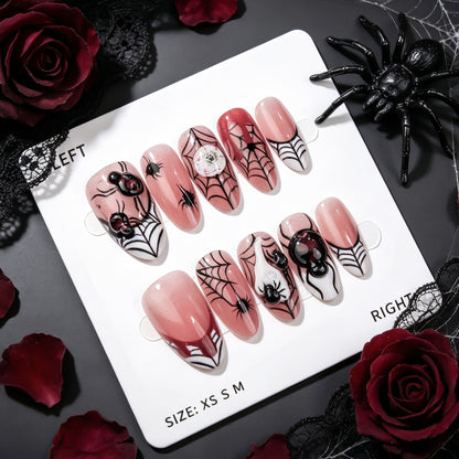 Spooky Halloween-Themen Press-On Nagelset