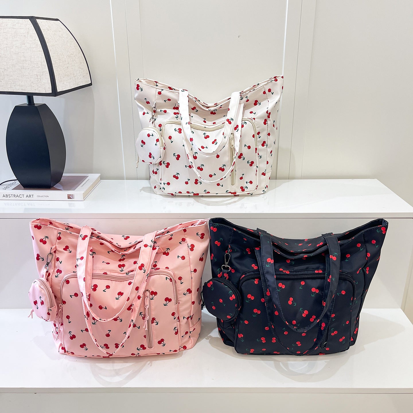 Funktionale Floral Print Tote Bag Brehn