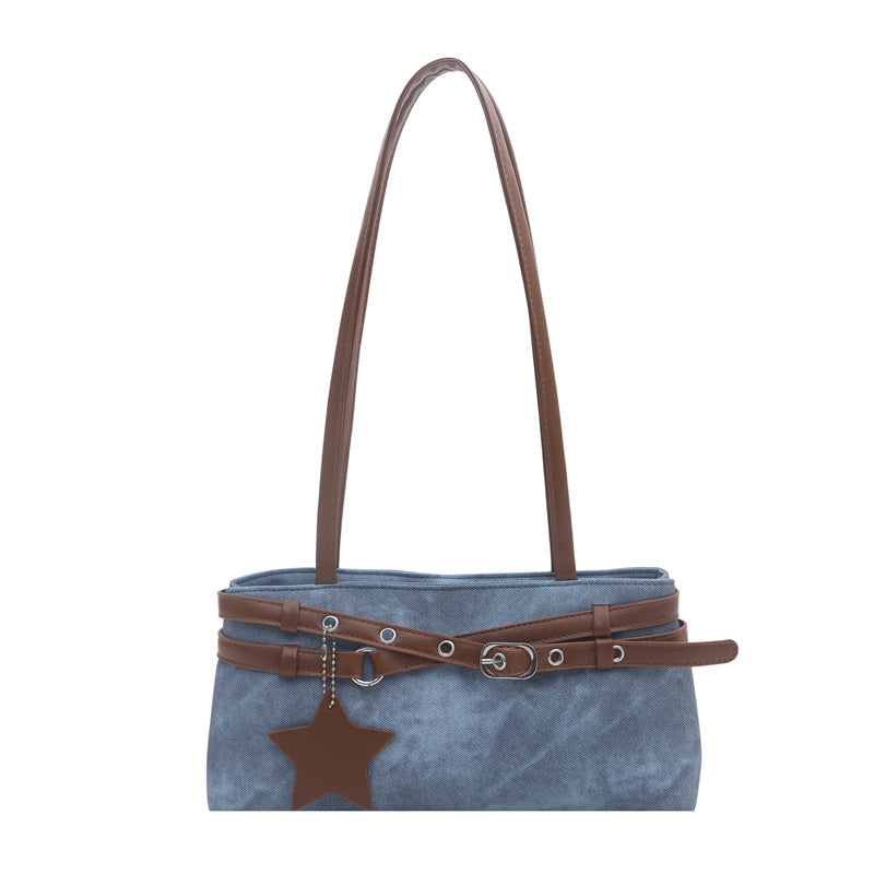 Stylische Faux Wildleder Handtasche
