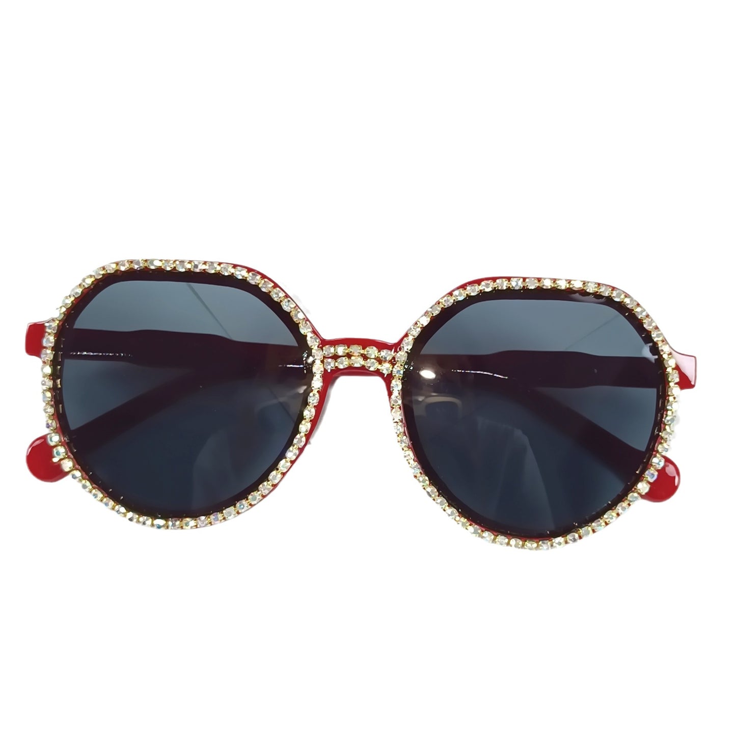 Damen Glitzernde Oversized Sonnenbrille Brehn