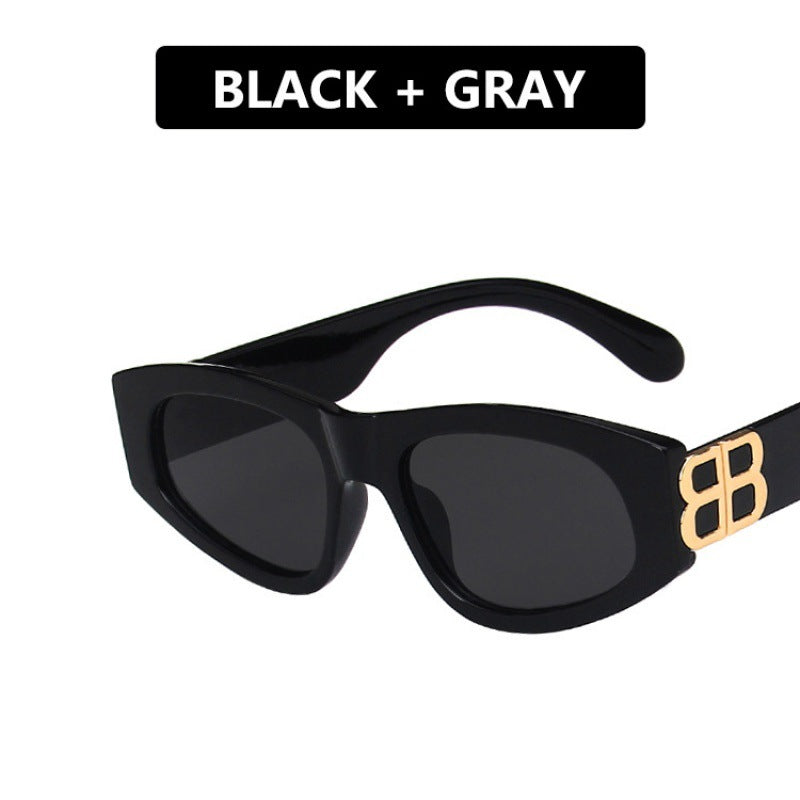 Damen modische Cat-Eye Sonnenbrille mit luxuriösen Akzenten Brehn