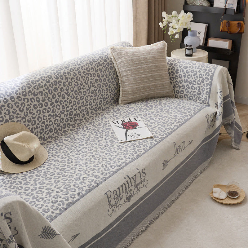 Künstlerischer Leopardenmuster Sofa-Wurfdecke