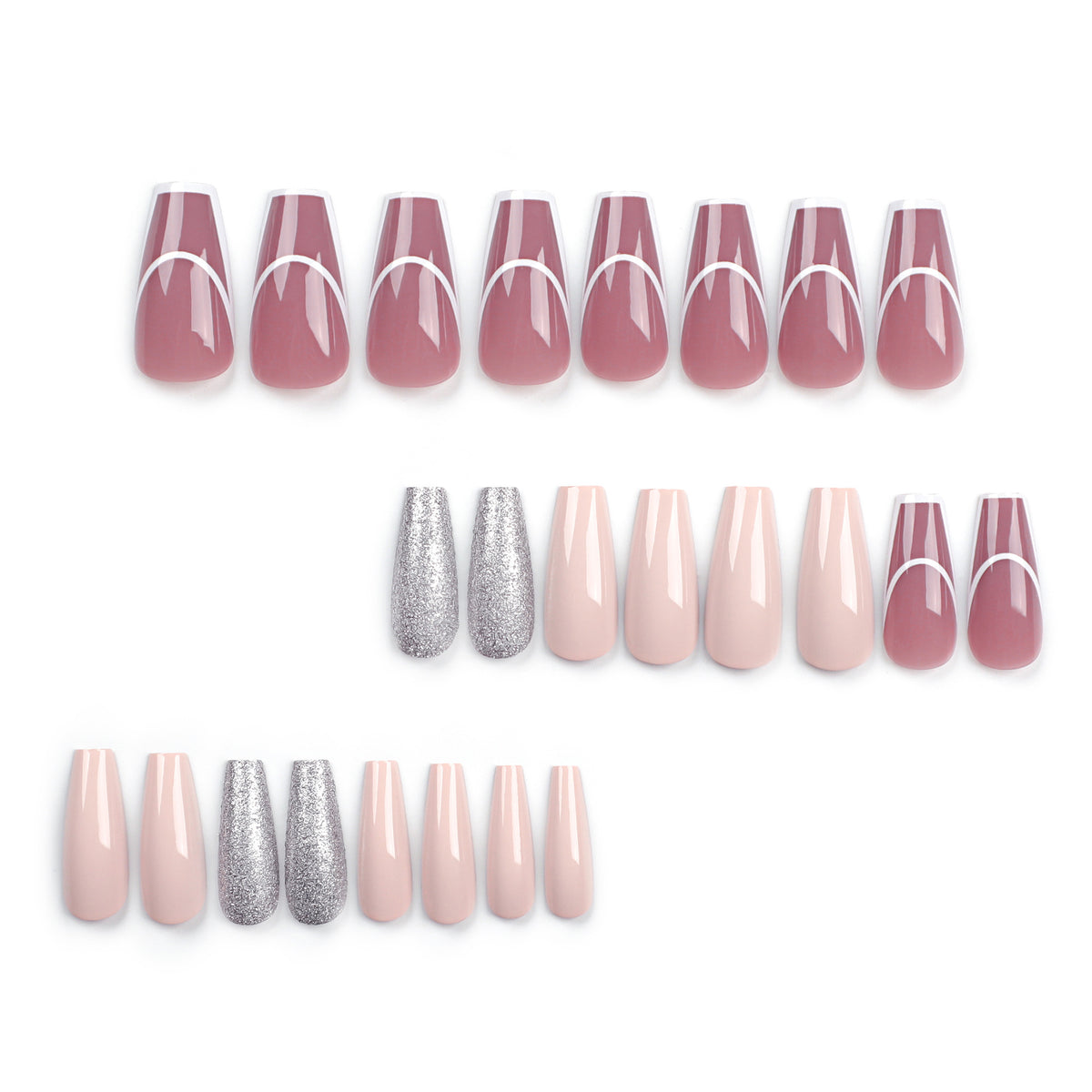 Elegante Nagelverlängerungen mit glamourösen Akzenten Brehn