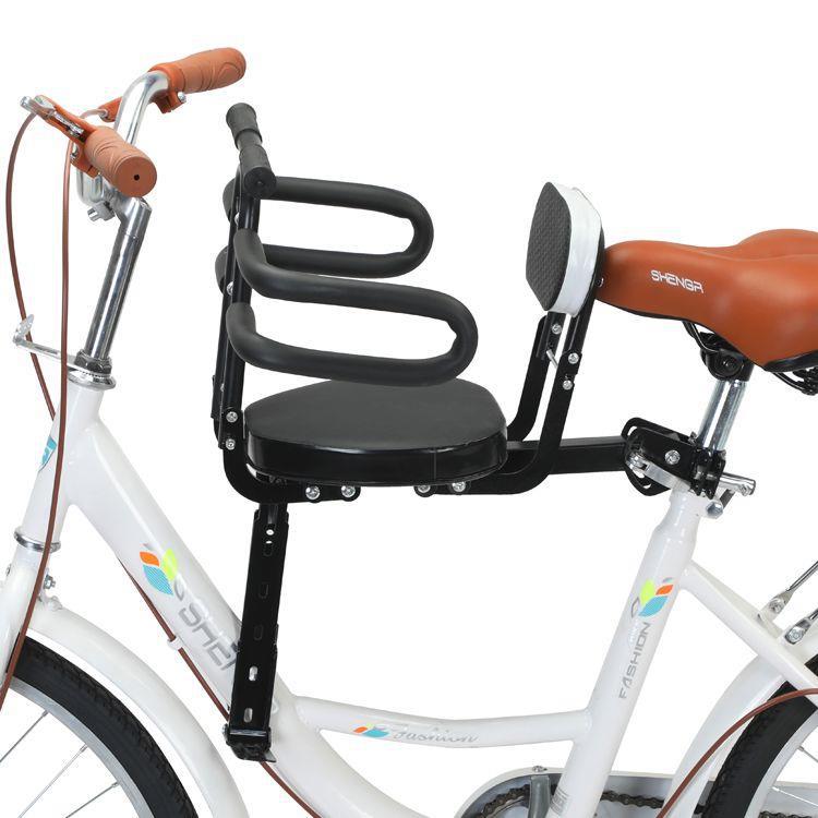 abnehmbarer gepolsterter Fahrradpassagiersitz mit verstellbarer Rückenlehne und verstärkter Halterung Brehn