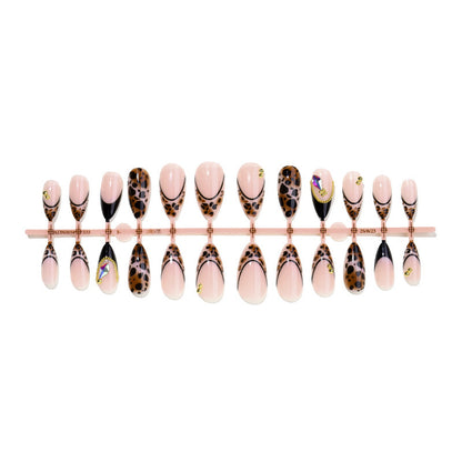 Kunstnagelset mit elegantem Leoparden-Design Brehn