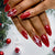 Festliches Glitzerndes Press-On Nagelset Brehn
