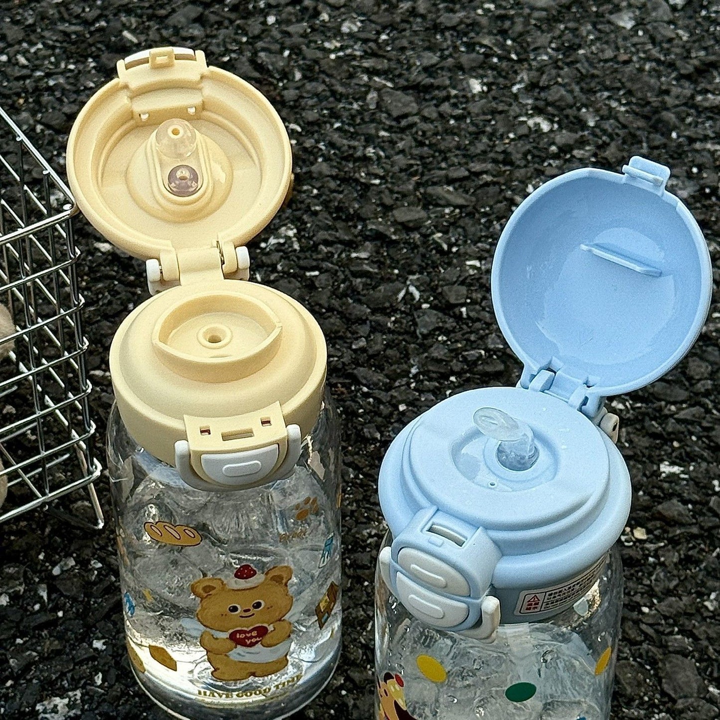 Damen kinderfreundliche Trinkflasche mit lustigem Hundemotiv Brehn