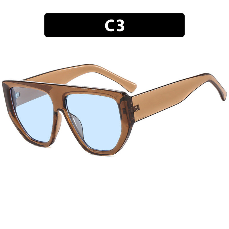 Damen modische Oversized-Sonnenbrille mit innovativem Rahmen Brehn