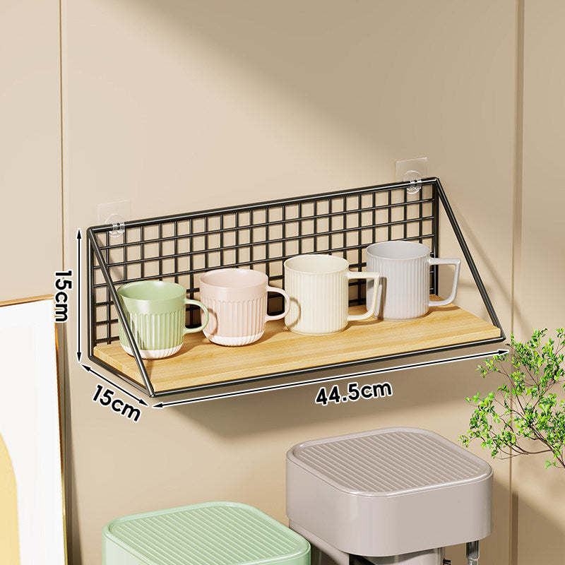 Wandmontierter Küchen-Organizer-Regal