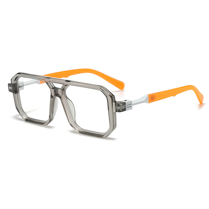 Damen stilvolle oversized Sonnenbrille mit geometrischem Rahmen Brehn