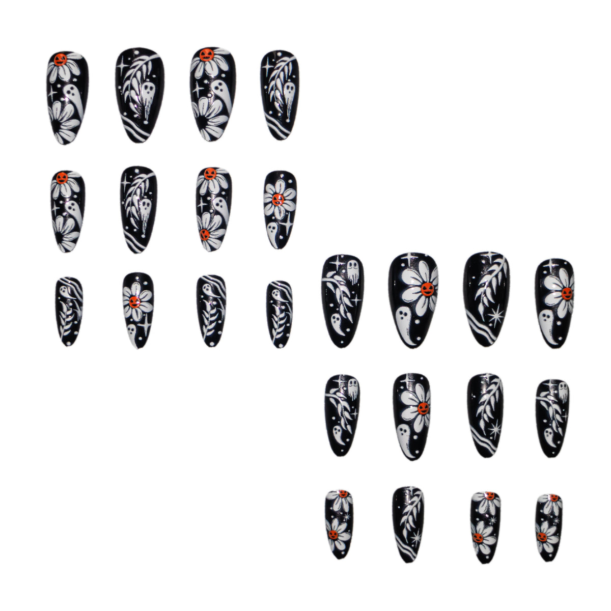 Gothic Floral Nail Art Set