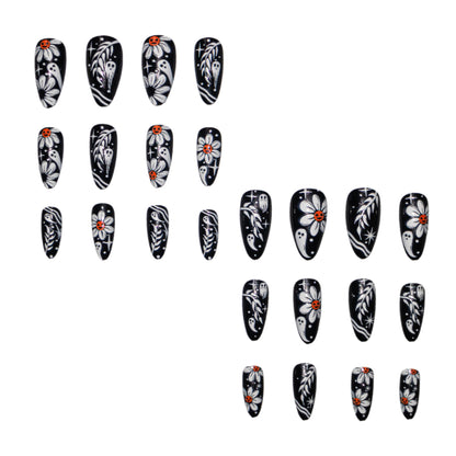 Gothic Floral Nail Art Set