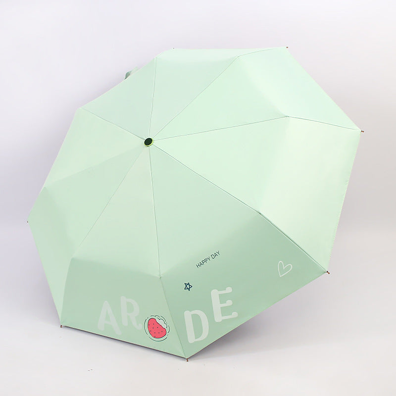 Damen Faltbarer Regenschirm mit fröhlichem Design Brehn