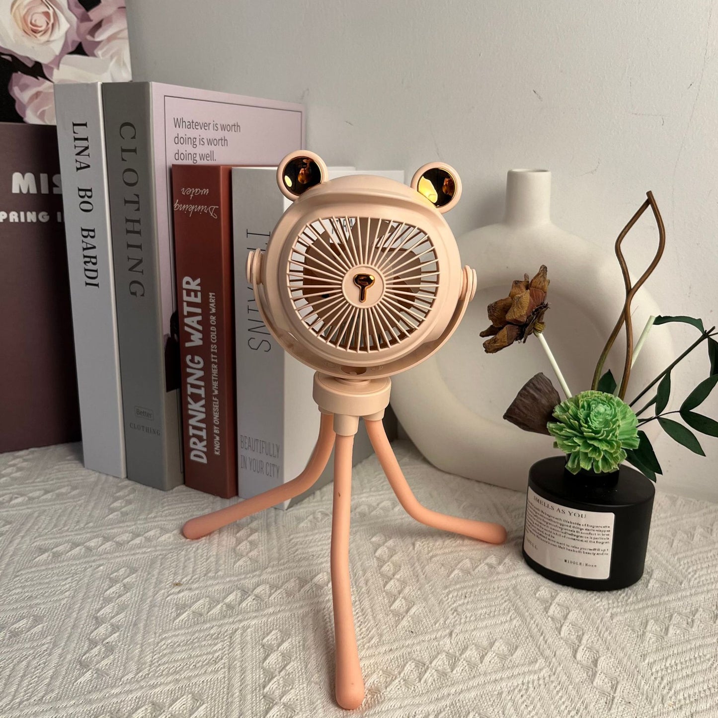 Süßer Tiermotiv Tragbarer Schreibtischventilator Brehn