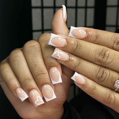 Glamouröse Glitzer-Stiletto Press-On Nägel Brehn