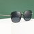 Damen quadratische Designerbrille mit filigranem Metallrahmen Brehn