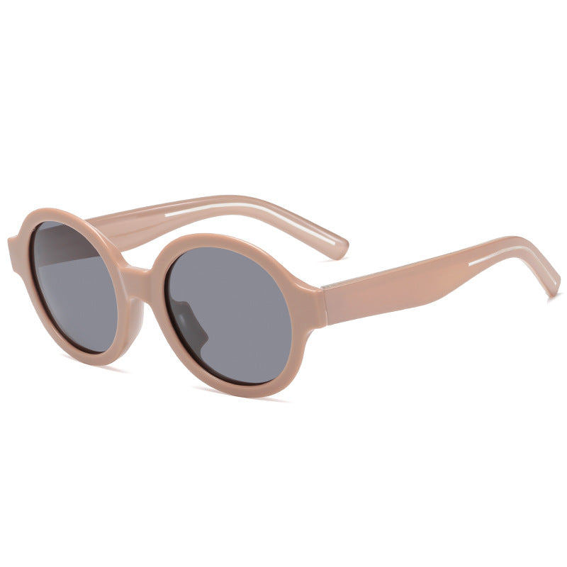 Damen modische Sonnenbrille im stilvollen runden Design Brehn