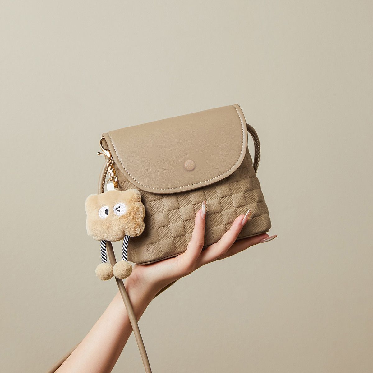 Niedliche Plüsch-Charakter-Crossbody-Tasche Brehn