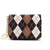 Elegante Argyle-Muster-Münztasche