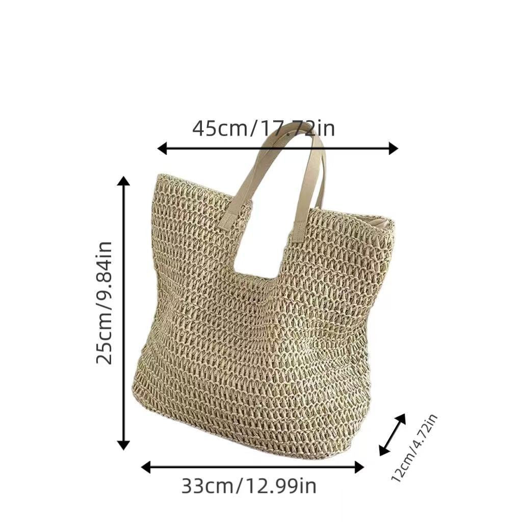 Geräumige Bast-Strandtasche Brehn