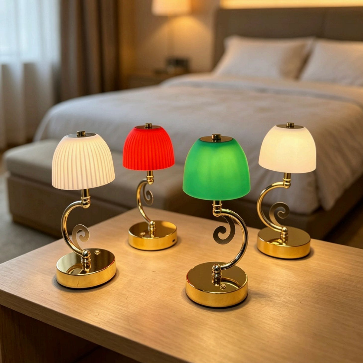 Elegante dekorative Tischlampe