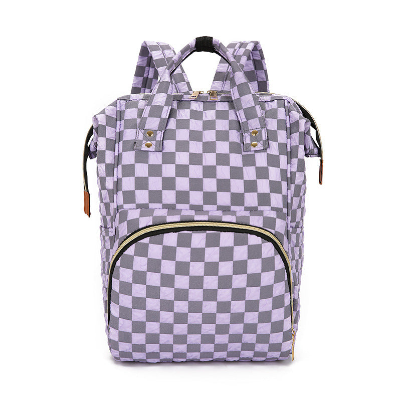Kariertes Muster Rucksack Brehn