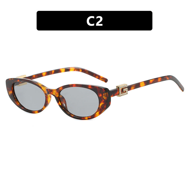 Damen cat-eye Sonnenbrille mit elegantem Metallrahmen und schützendem UV-Filter Brehn