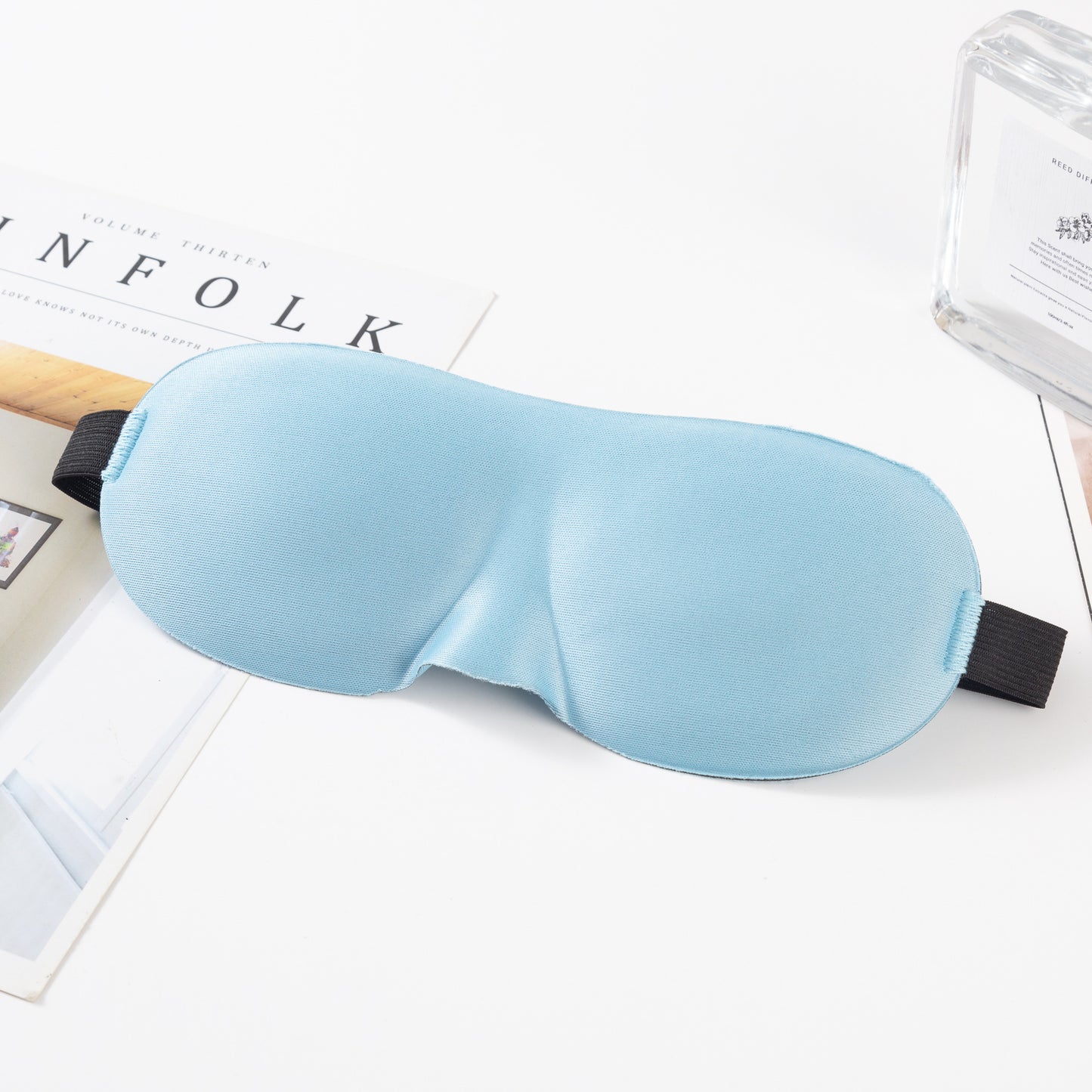 Unisex nan anatomisch geformte Schlafmaske mit geformten Augenmulden, leichtem Schaumkern und elastischem Komfortband Brehn