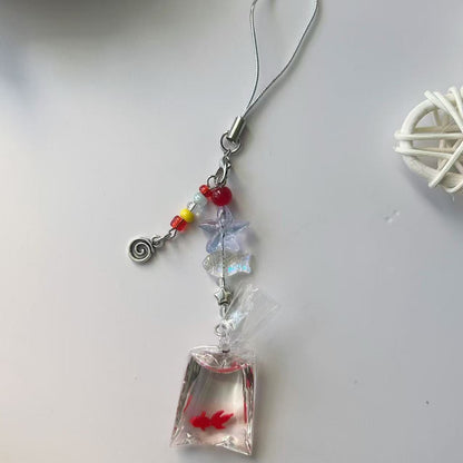 Dekorativer Goldfisch Charm Handy Lanyard Brehn