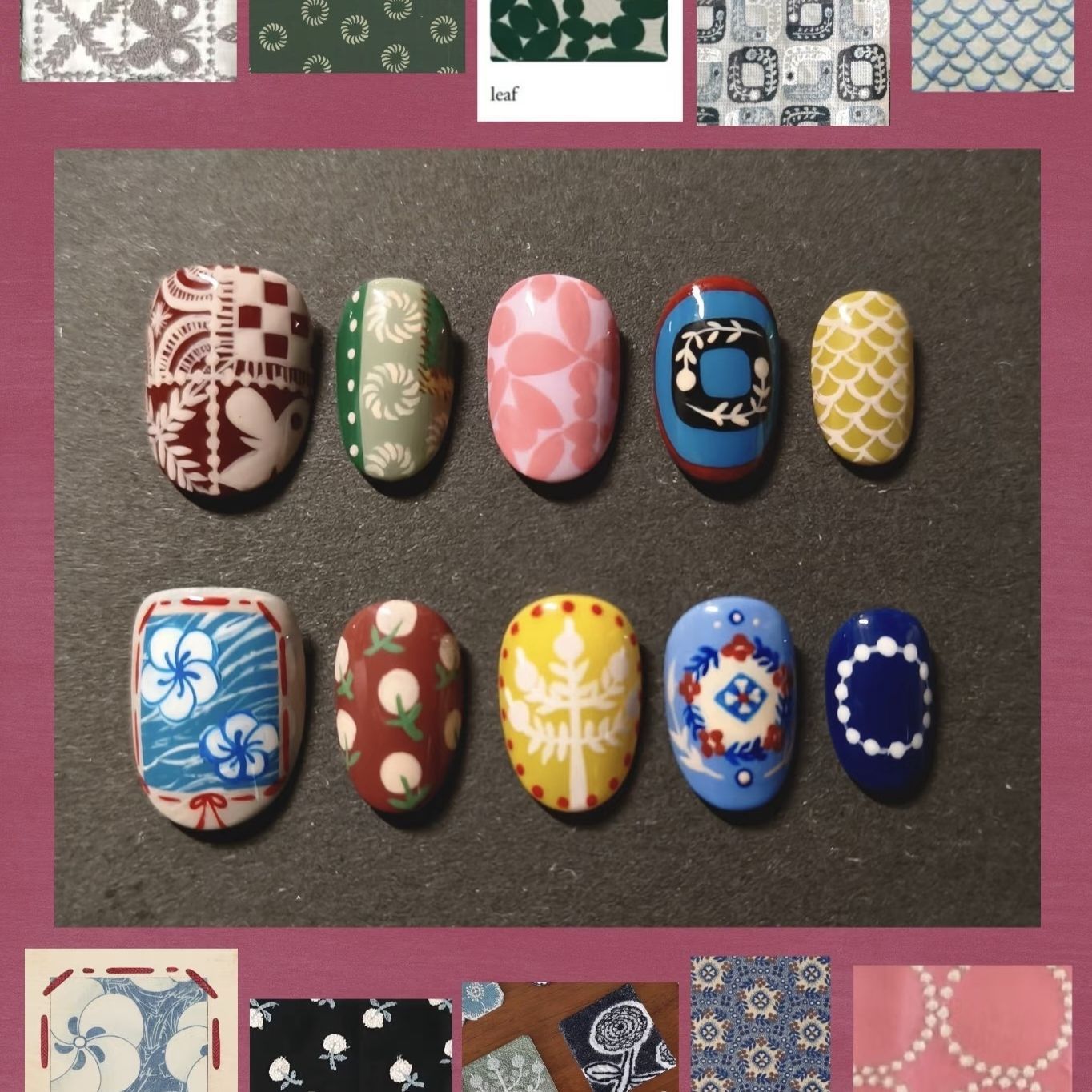 Künstlerische Themen Nageldesign Kollektion Brehn