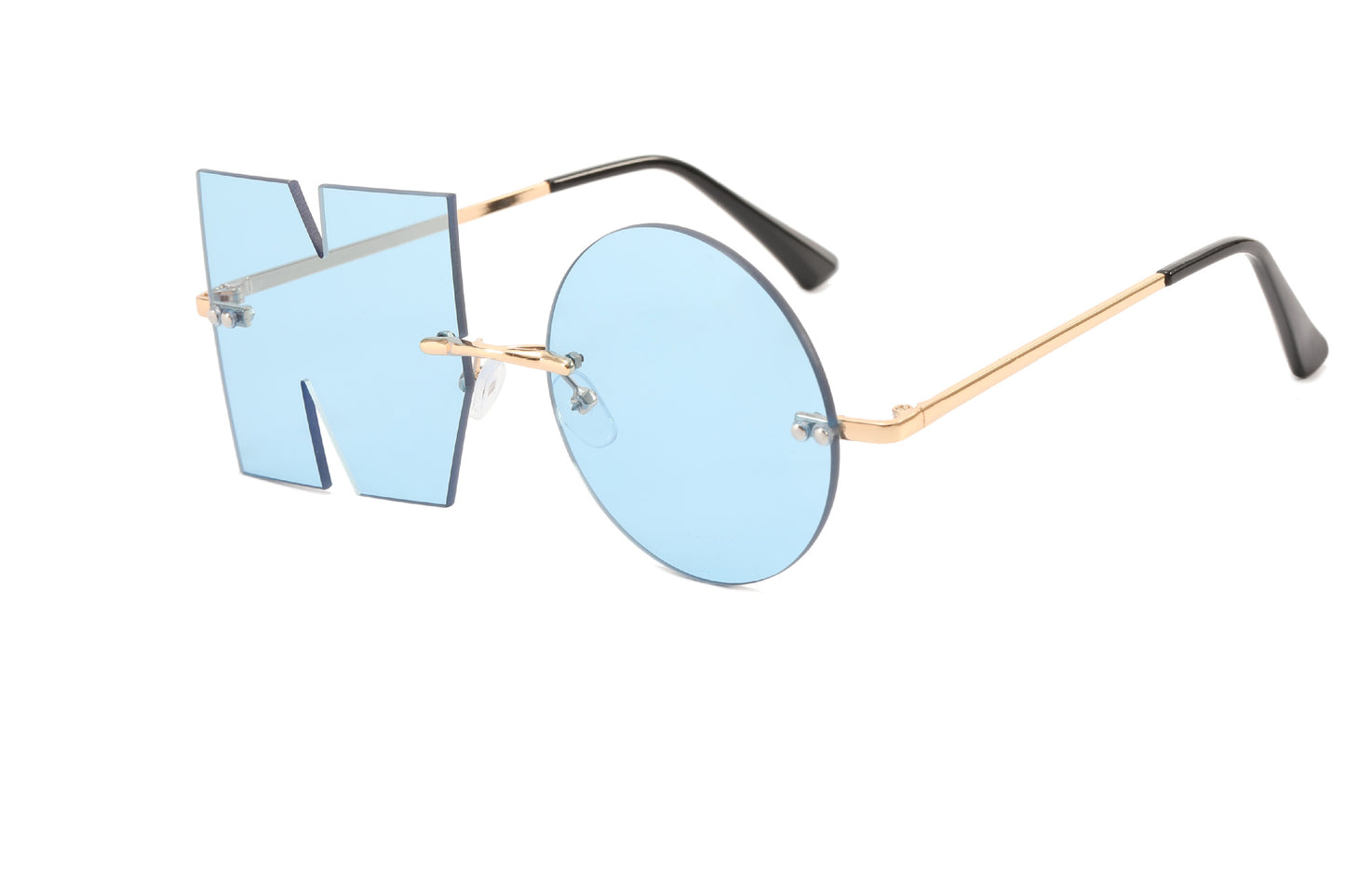 Damen außergewöhnliche geometrische Sonnenbrille mit markantem Design Brehn